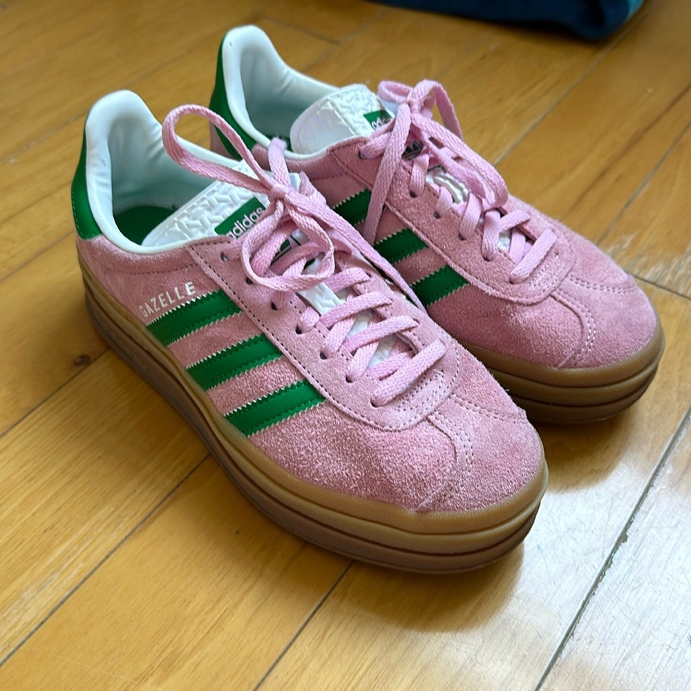 Adidas Gazelle Bold Pink + Green